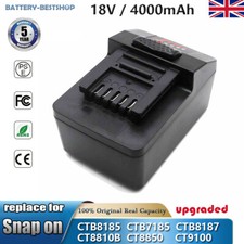 For Snap on 18V 4Ah Battery