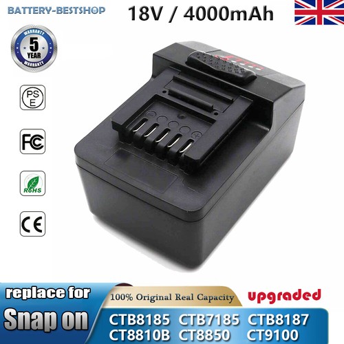 For snap 18v 4ah battery - for, on