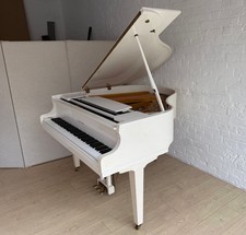 Reid Sohn White High Gloss Baby Grand Piano - Warranty - Delivery