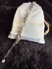 Diamonique steel bracelet - bracelet, 8