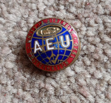 AEU Lapel Enamel Badge -
