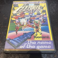 Hyper Sports Commodore 64 Game C64 Cassette Tape Imagine Software Konami 1984