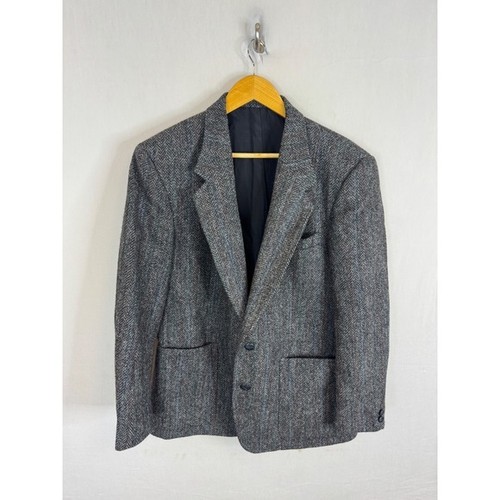Harris tweed grey - grey, herringbone