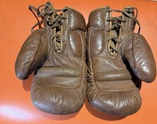 Vintage brown leather - brown, boxing