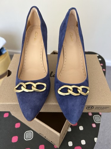 Clark blue suede court - clark’s,