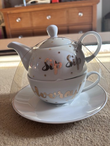 Sip hooray tea for - sip, tea-for-one