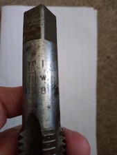 thread tap 1 whit 8 little giant 120mm apprx 15mm square end by wells bros usa