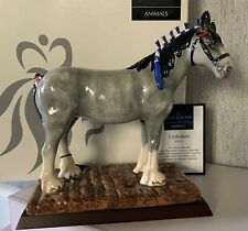 ROYAL DOULTON HORSE THE CLYDESDALE No RDA 55 COLLECTION GREY GLOSS BOXED #a