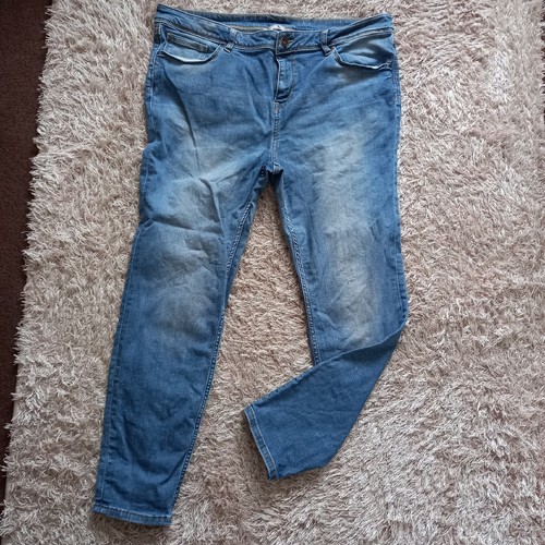 Ladies mid blue denim jeans - mid,