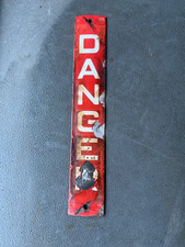 VINTAGE ENAMEL DANGER SIGN
