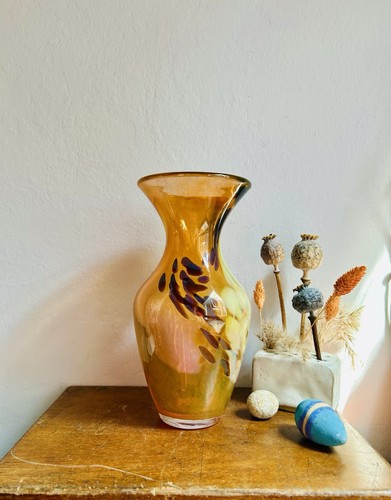 Studio glass vase hand - studio, blown