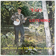 RARE! GARY DAVIS & HIS 5-STRING BANJO "Easy Listening" Bluegrass LP, Chattanooga