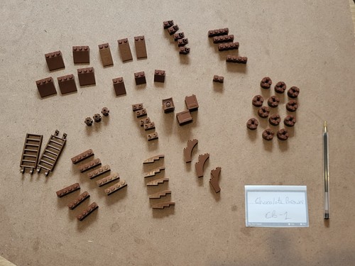 Lego parts chocolate - parts,
