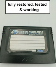 Official Sega Saturn Memory Card Cartridge Genuine SEGA Tested & Cleaned