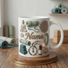 Personalized Yoga Coffee Mug