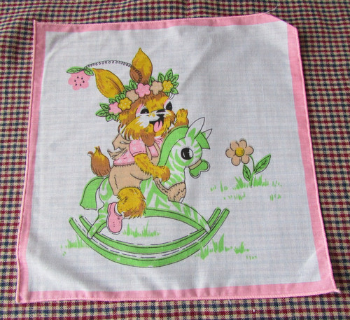 Vintage retro handkerchief - vintage,