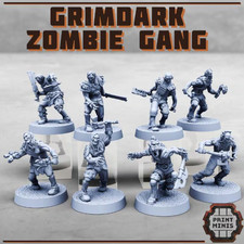 28mm Grimdark Zombies Gang