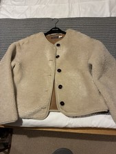 BRAND NEW MINT VELVET CREAM BORG JACKET SZ SMALL CURRENT SEASON