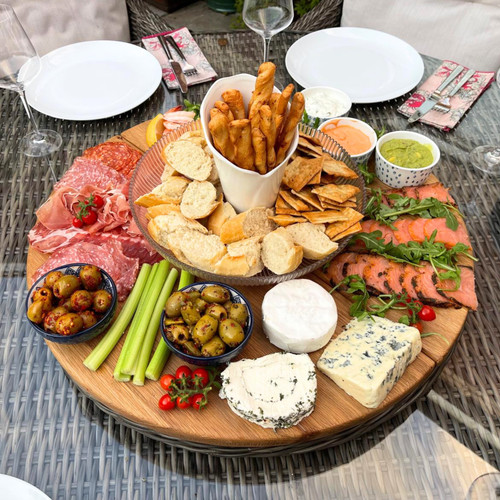 Handmade oak lazy susan - oak,