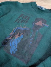 True Vintage Retro 80s Fruit Of The Loom Pink Floyd Sweatshirt