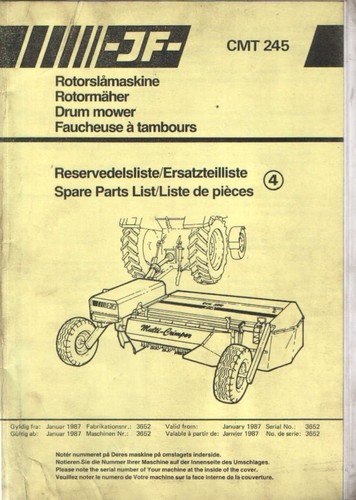 Drum mower cmt 245 - jf,