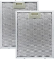 2 Pcs Cooker Hood Filter Metal Grease Filter 320x260mm 5-Layer Aluminum Universa