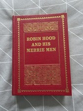 VINTAGE 1976 Robin Hood and His Merrie Men Purnell Deluxe Red Gold Gilt Classic