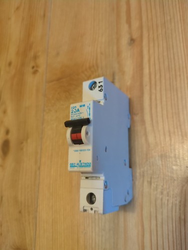 Gec alsthom z20 amp mcb - gec, 20