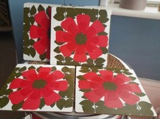 Vintage retro design place mats X 6