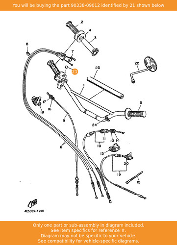 Yamaha plug 90338 - 90338-09012, oem