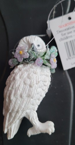 Snowy owl christmas - owl, tree