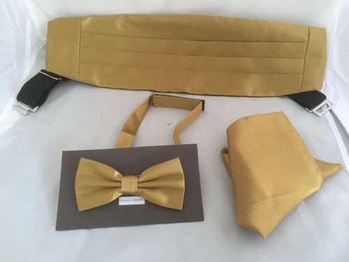 Mens gold polyester - polyester, tie