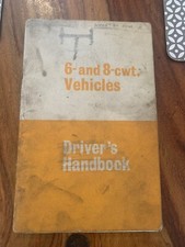6 and 8 cwt vehicles drivers