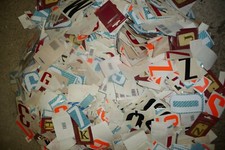 Number & letters 1000's self adhesive house bin numbers number plates to10cm 5kg