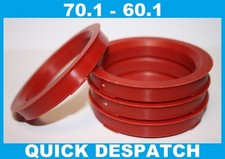 4 X 70.1-60.1 ALLOY WHEEL LOCATING HUB SPIGOT RINGS FIT TOYOTA BLADE