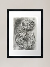 Oyster plate Framed Art Print