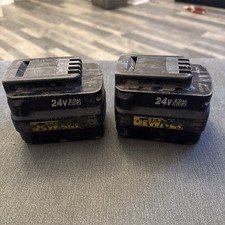 2 x Genuine DEWALT DE0243 24V 2.0Ah NiCd Air Cooled Battery Pack - Untested -i