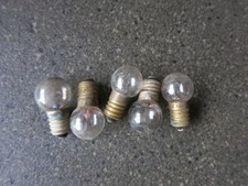 5 x Clear 12v 3/8 Screw Bulbs