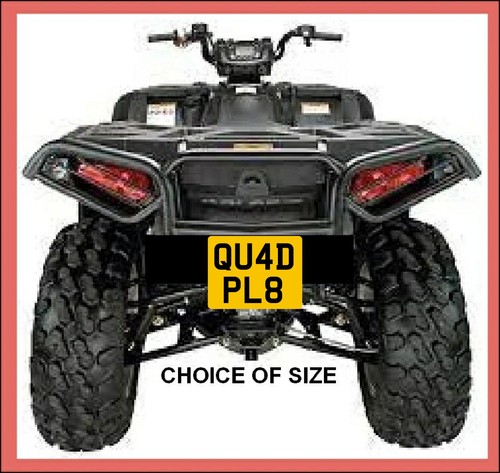 Metal plate quad bike - plate,
