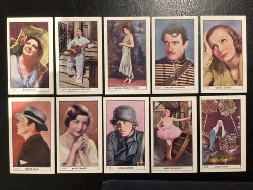 Cig cards cinema stars - cards-,