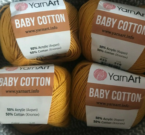 200g yarnart mustard - 200g, baby