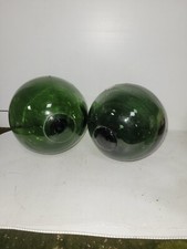 2 Vintage Glass Fishing Floats
