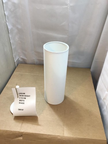 Cream cylinder lampshade 29cm - cylinder,