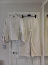 Zara Cream Wide Leg Joggers