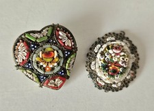 2 X Vintage Micromosaic Items