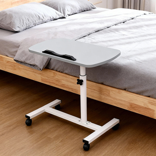 Adjustable overbed table with - overbed,