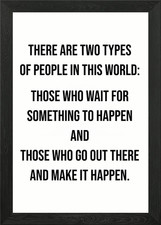 Two Types of People Framed