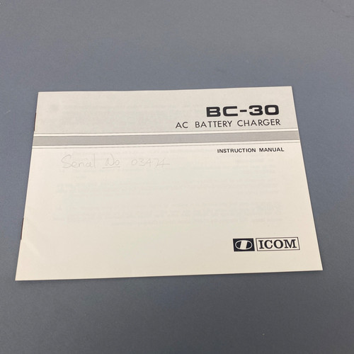 Icom battery charger - icom, bc-30