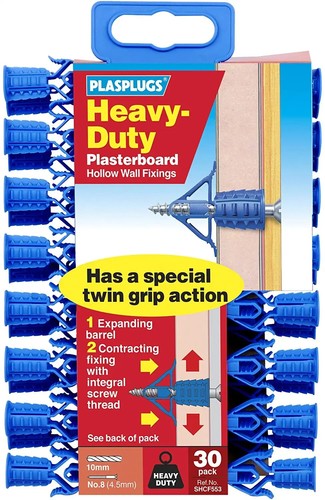 Plasterboard fixings plugs - fixings,