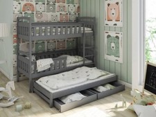 Children Wooden Pine Bunk Bed